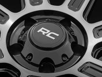 89 Series Wheel One-Piece Black Machined Gun Metal 17x9 5x5 -12mm Rough Country