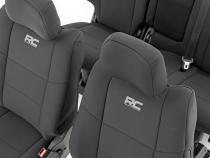 Seat Covers Front Row and Rear Row Bench Jeep Grand Cherokee WK2 2WD/4WD (11-22) Rough Country