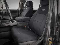 Seat Covers FR Bucket &amp;amp; RR 60/40 Bench Silverado/Sierra 2500HD/3500HD (14-26) Rough Country