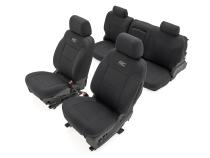 Seat Covers FR Bucket &amp;amp; RR 60/40 Bench Silverado/Sierra 2500HD/3500HD (14-26) Rough Country