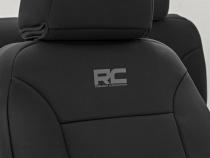 Seat Covers FR Bucket &amp;amp; RR 60/40 Bench Silverado/Sierra 2500HD/3500HD (14-26) Rough Country