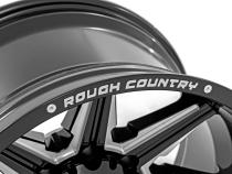 91 Series Milled One-Piece Gloss Black 20x12 8x180 -44mm Rough Country