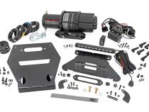 LED Light Winch Mount RS4500S 10 Inch Black Slimline Polaris RZR Pro R Rough Country