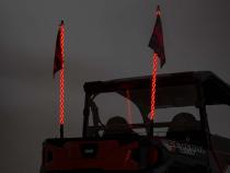 Multi-Function UTV LED Whip Lights w/ Remote Control Rough Country