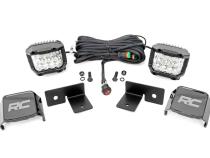 Polaris General 3 Inch Cube Under Bed Wide Angle Combo LED Kit For 18-Pres General Rough Country
