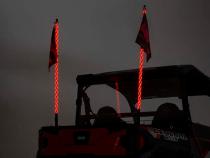 Polaris LED Whip Light Bed Mount Kit w/ LED Whip Lights 17-20 General/14-20 Ranger Rough Country