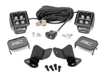 LED Light Kit Rear Mount 2 Inch Black Pair Amber DRL Segway 570 F Rough Country
