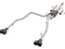 Dual Cat-Back Exhaust System w/ Black Tips 19-21 Chevy/GMC 1500 6.2L Rough Country