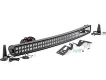 LED Light Kit Front Mount 40 Inch Black Dual Row Amber DRL Can-Am Commander Max Rough Country