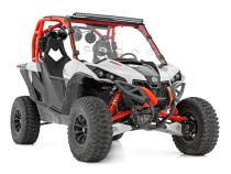 LED Light Kit Front Mount 40 Inch Black Dual Row Amber DRL Can-Am Commander Max Rough Country
