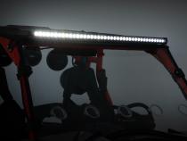 LED Light Kit Front Mount 40 Inch Black Dual Row Amber DRL Can-Am Commander Max Rough Country