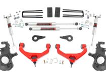 3.5 Inch Knuckle Lift Kit M1 w/ Overloads Red Silverado/Sierra 2500HD/3500HD (11-19) Rough Country