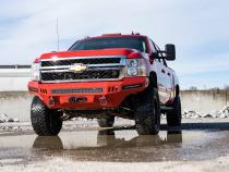 3.5 Inch Knuckle Lift Kit V2 w/ Overloads Red Silverado/Sierra 2500HD/3500HD (11-19) Rough Country