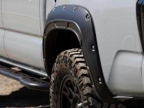 Defender Pocket Fender Flare Flat Black Toyota Tacoma 2WD/4WD (16-23) Rough Country
