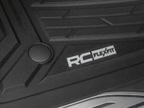 Flex-Fit Floor Mats FR &amp;amp; RR FR Bucket Crew Silverado/Sierra 1500/2500HD/3500HD (19-26) Rough Country