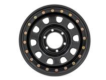 Steel Simulated Bead Lock Wheel Black 17x9 6x5.5 4.25 Bore -12 Rough Country