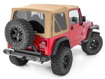 Jeep Replacement Soft Top Spice 97-06 TJ Wrangler Half Steel Doors Rough Country