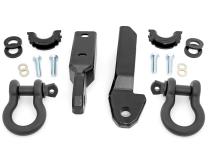 GM Tow Hook to Shackle Conversion Kit w/ D-Ring and Rubber Isolators (88-98 C1500/K1500) Rough Country