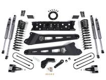 19-24 RAM 3500 4 Inch Radius Arm Bracket Gas 2 Inch Rear Block With Overload Nitro Shocks Zone Offroad