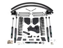 17-19 Ford F-250/F-350 Super Duty 6 Inch Lift Kit 4 Inch Rear Block &amp;amp; AAL Diesel 2 Leaf Main Nitro Shocks Zone Offroad