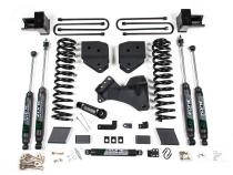 17-19 Ford F-250/350 Super Duty 4 Inch Lift Kit 2 Inch Rear Block Gas 2 Leaf Main Nitro Shocks Zone Offroad