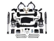 6 Inch Lift Kit For 25-Up Silverado/Sierra 1500 Custom/LT/LTZ/PPV/RST/WT/Elevation/PRO/SLE/SLT 4WD 5 Inch Rear Block Spacer Front Fox 2.0 ADV Series Rear Shock Zone Offroad